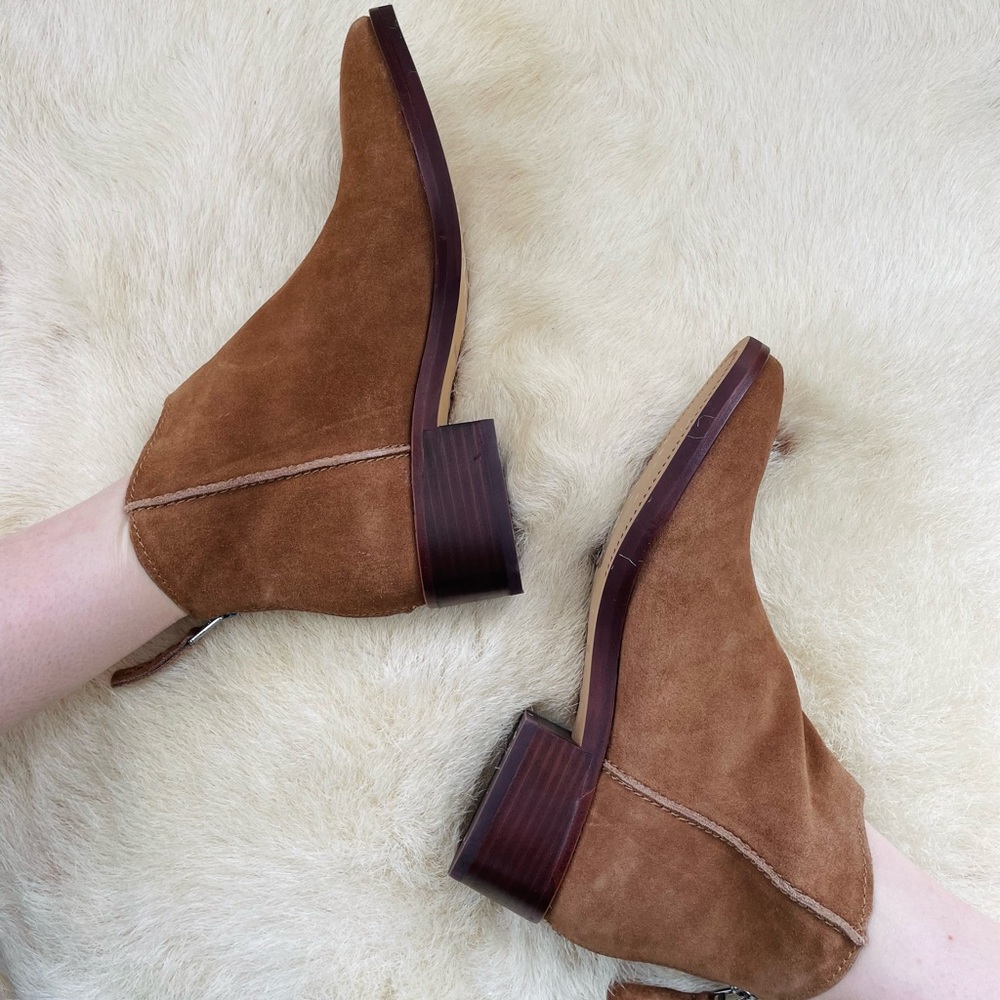 Dolce Vita Saddle Suede Ankle Booties